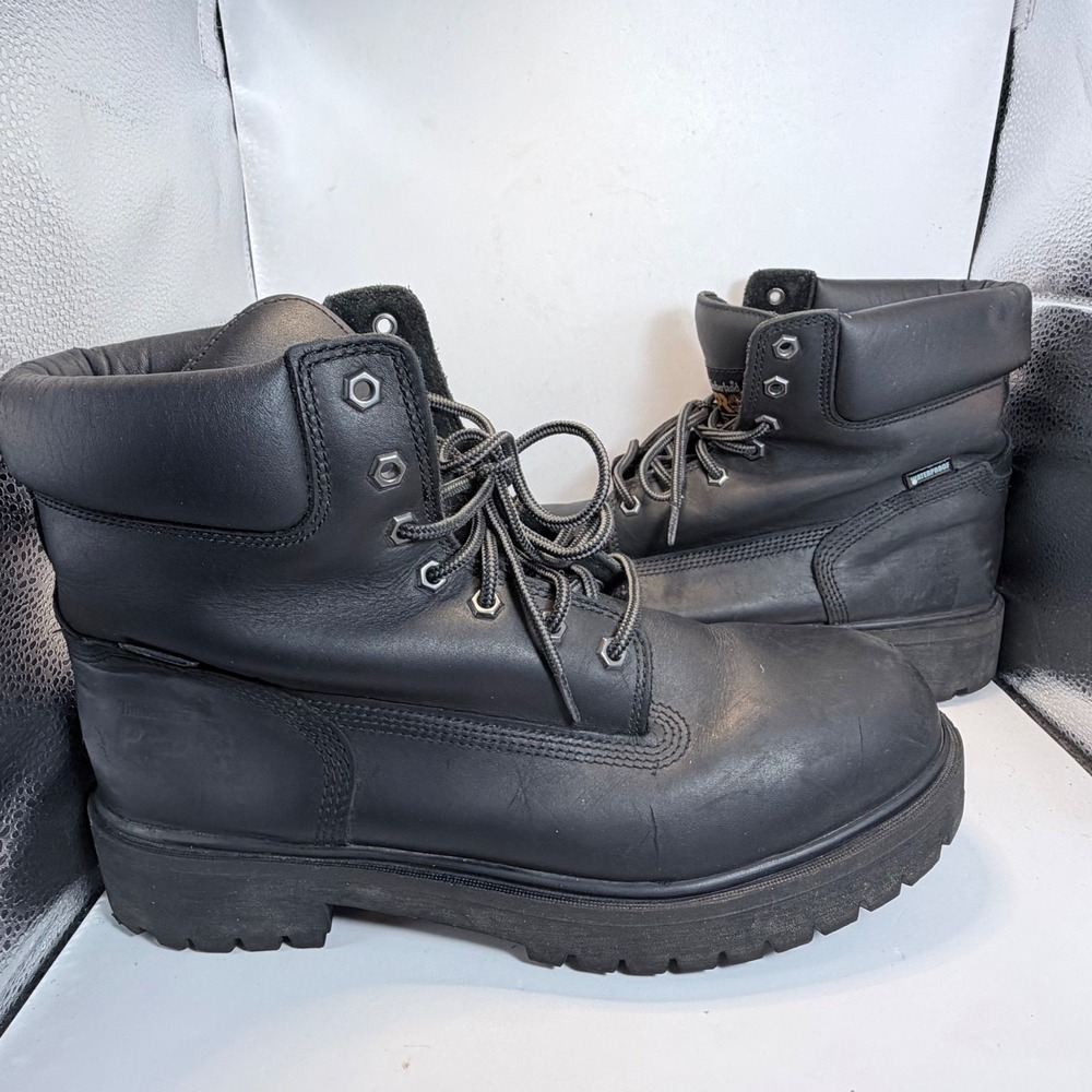 Timberland PRO Mens 11M Black Waterproof Work Boots 26038 Insulated Leather